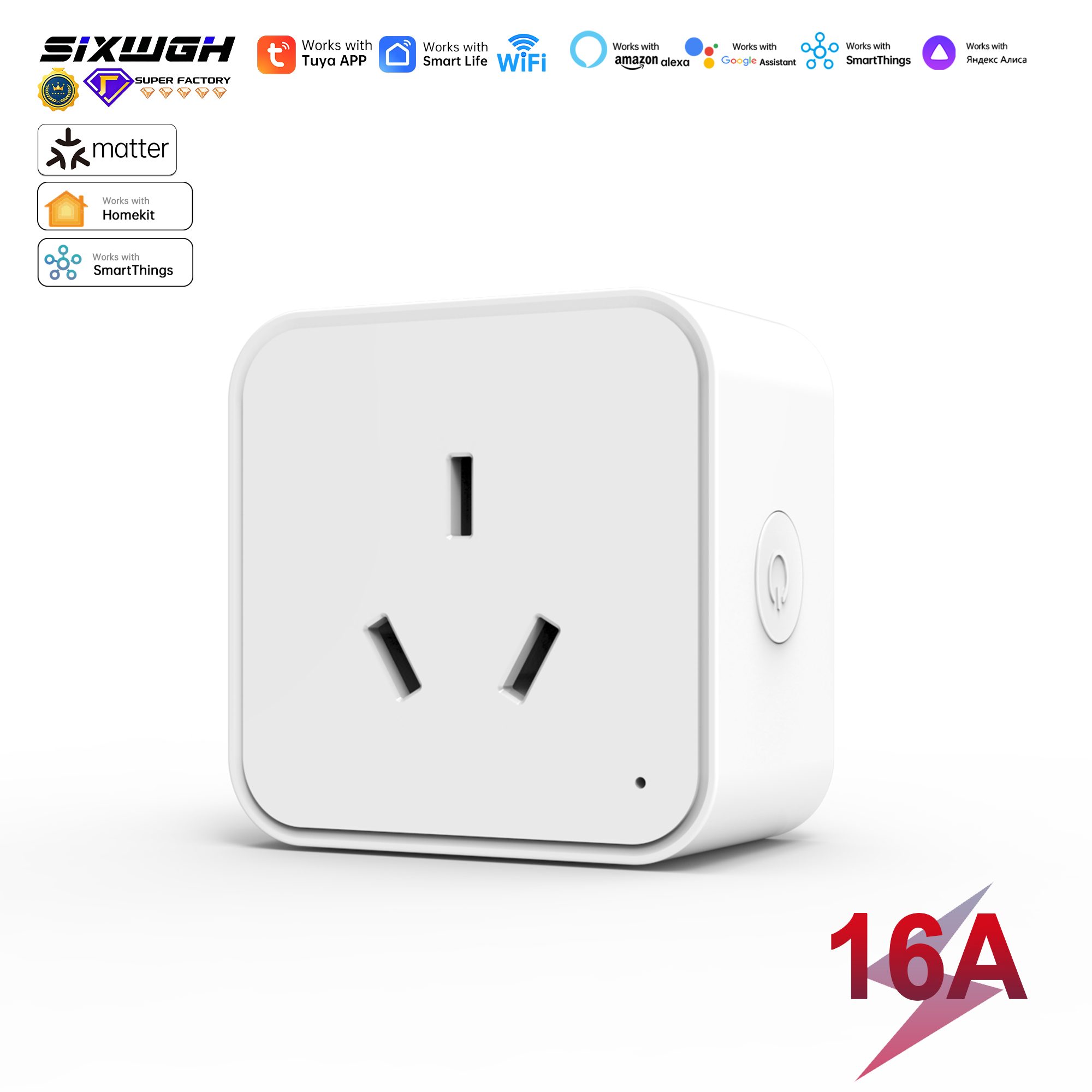 Smart Home Energy App - Умная розетка Matter (AU) с мониторингом