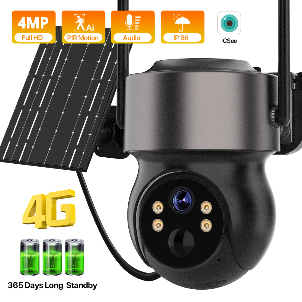 Smart Home Cctv - 4 МП 4G SIM-камера на солнечной
