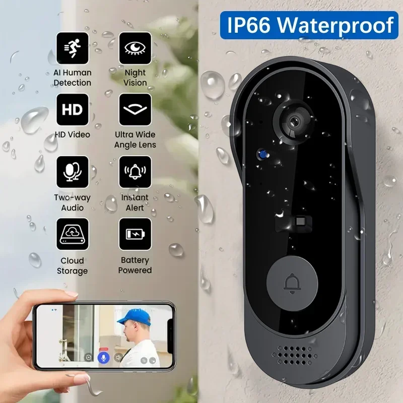 Smart Home Cctv - Беспроводная HD-видеокамера для дверного звонка с