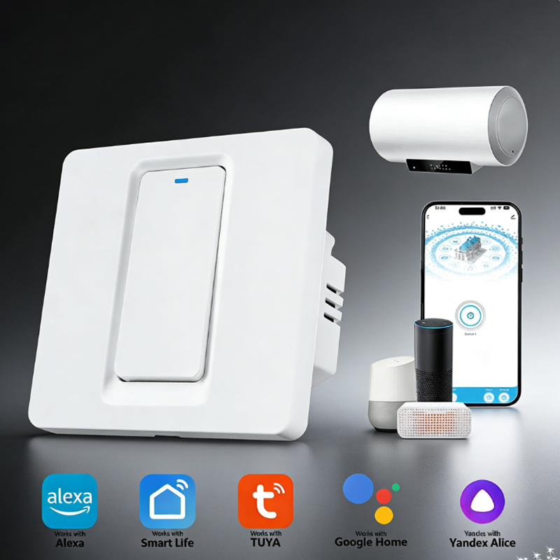 Smart Home Sistem - Умный переключатель водонагревателя/сенсорное управление Wi-Fi и