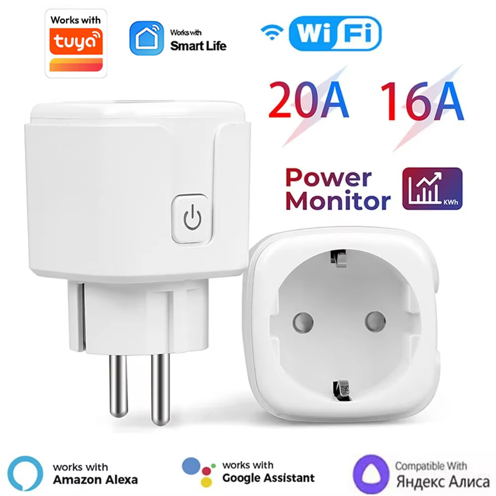 Smart Home Energy App - Умная Wi-Fi розетка 20А для ЕС