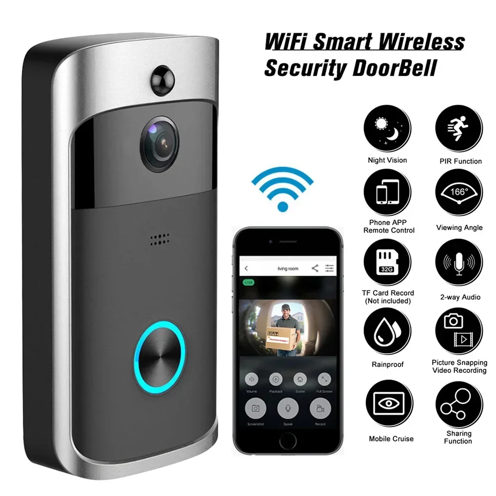 Smart Home Cctv - 720P HD Умный беспроводной Wi-Fi дверной