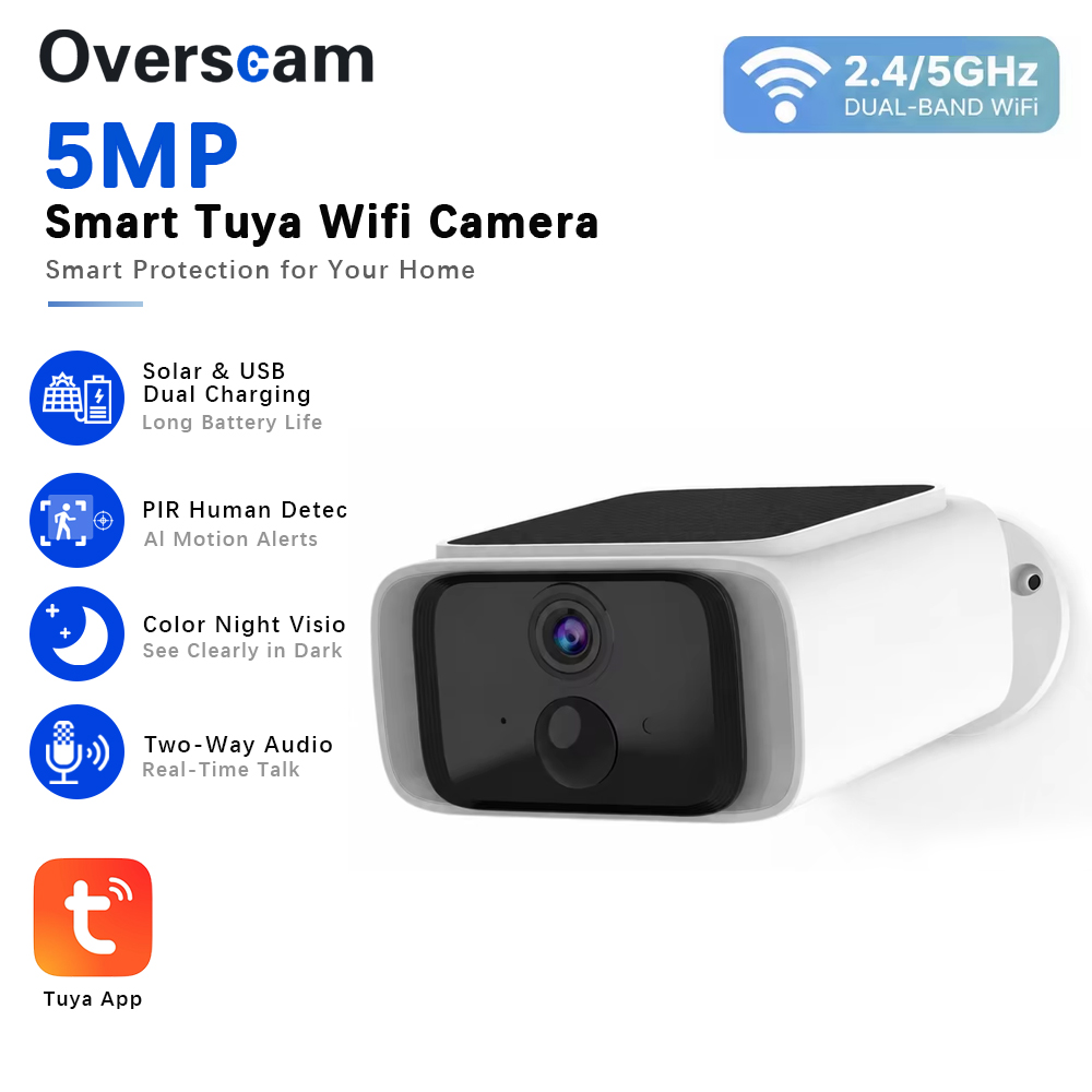 Smart Home Outdoor Camera - Беспроводная уличная камера видеонаблюдения Tuya 5MP