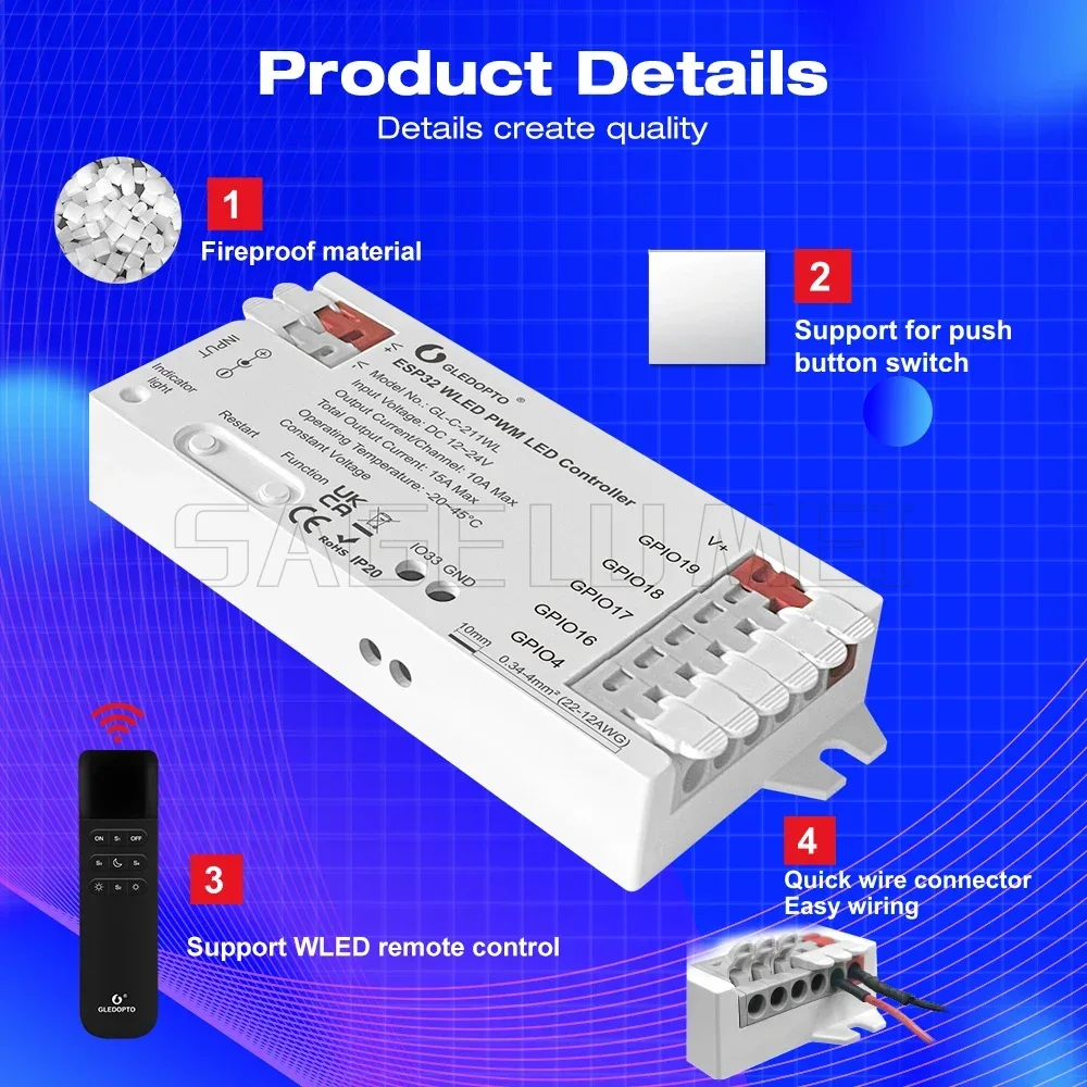 Приложение GL-C-211WL/GL-RC-00 – обзор и цена Wifi Led Dimmer