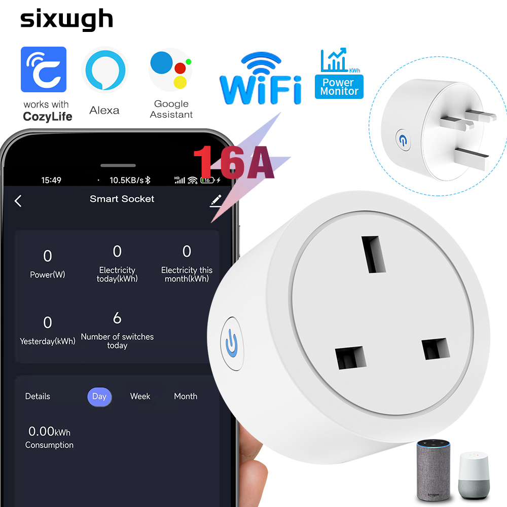 Умная Wi-Fi розетка 16А (брита – обзор и цена Smart Home Energy App