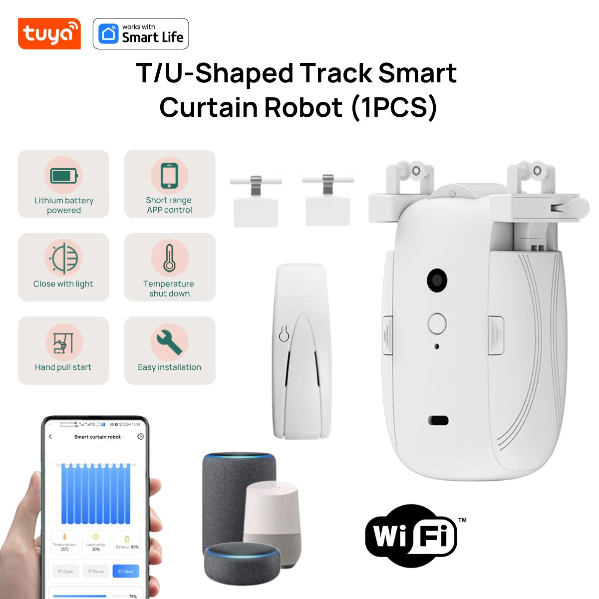 Робот Tuya Smart WiFi Curtain  – обзор и цена Smart Home Hub Ikea