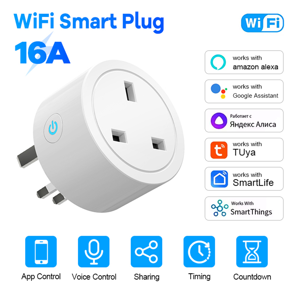Wi-Fi Smart Plug 16A Британска – обзор и цена Smart Home Energy App