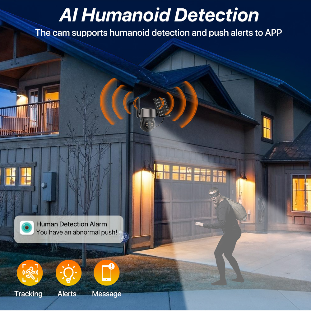 4 МП 4G SIM-камера на солнечно – обзор и цена Smart Home Cctv