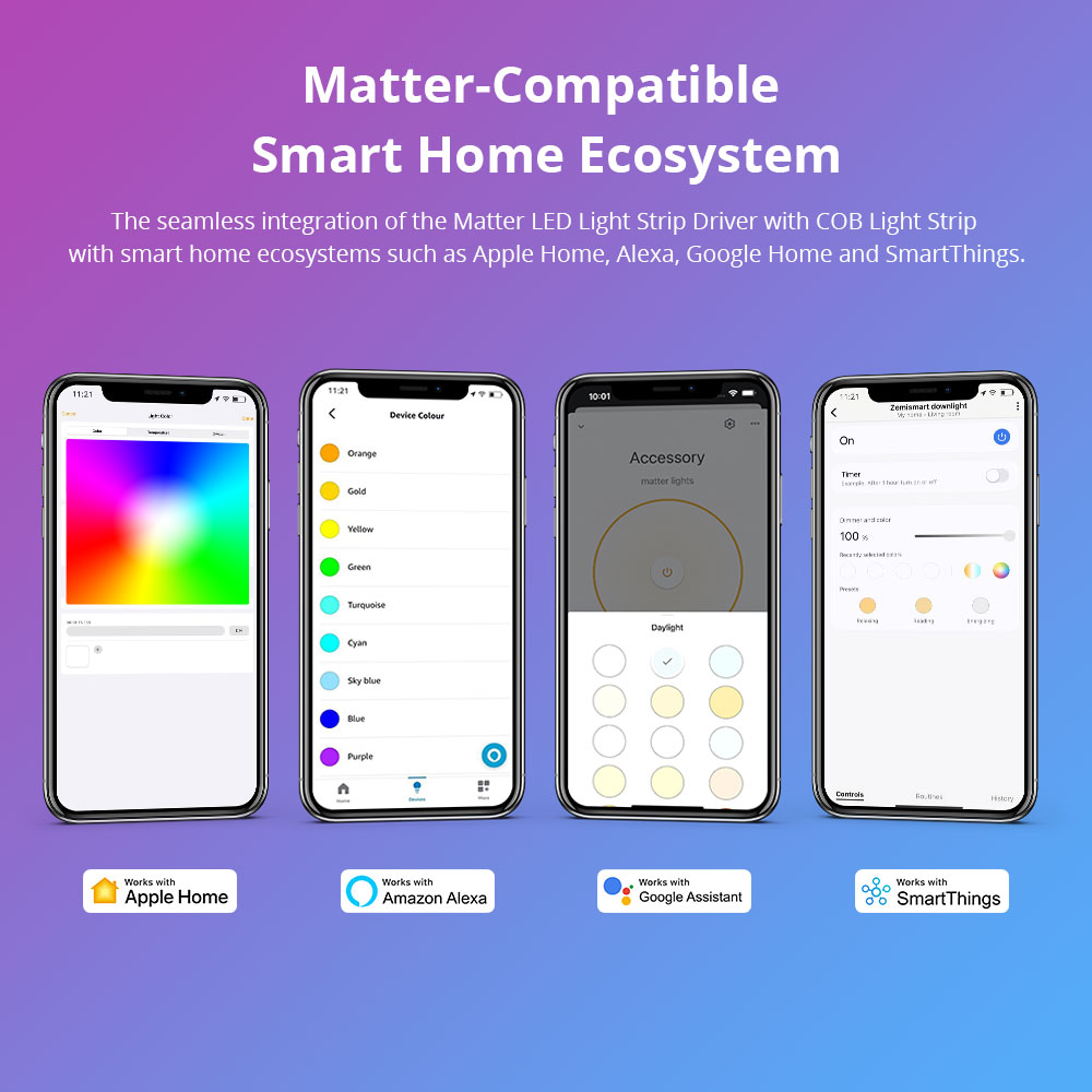 Zemismart COB Светодиодная лен – обзор и цена Smart Home Group