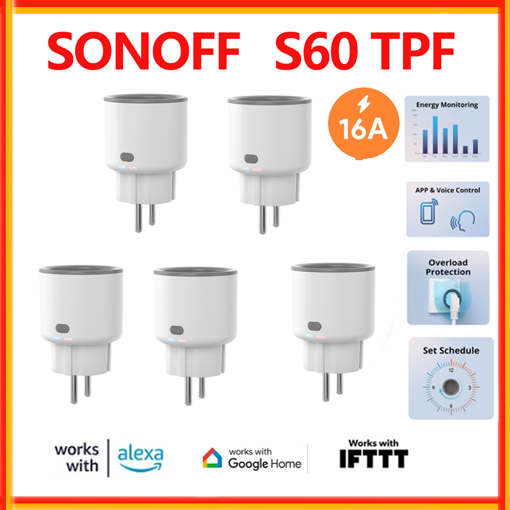 Умная розетка SONOFF S60 TPF с – обзор и цена Smart Home Energy App