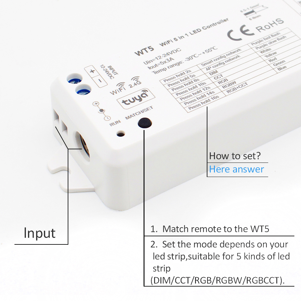 Контроллер светодиодных лент 5 – обзор и цена Wifi Led Dimmer