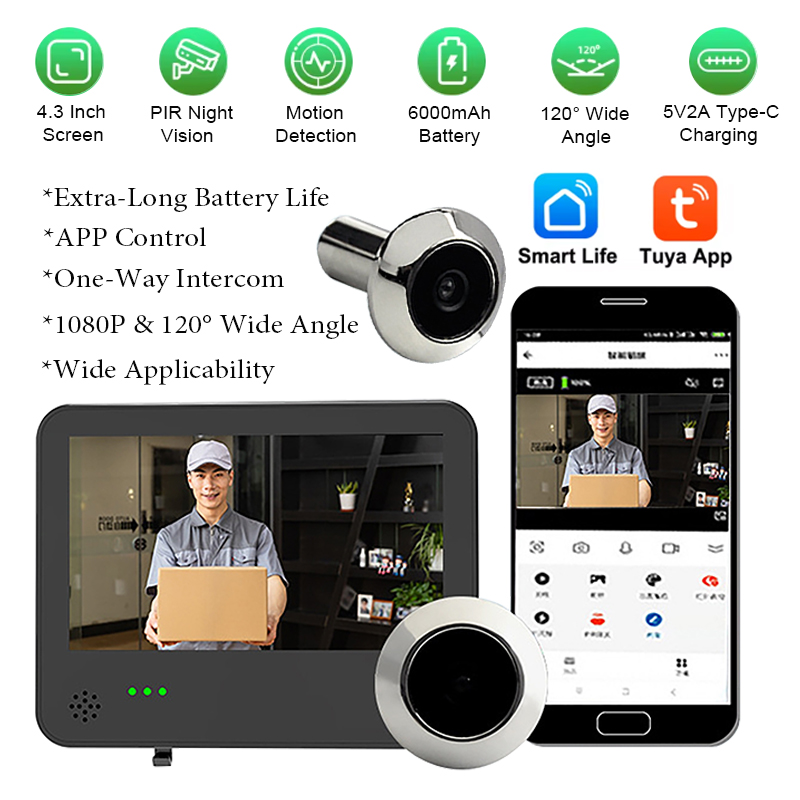 Умный видеодомофон Tuya с Wi-F – обзор и цена Video Doorbell